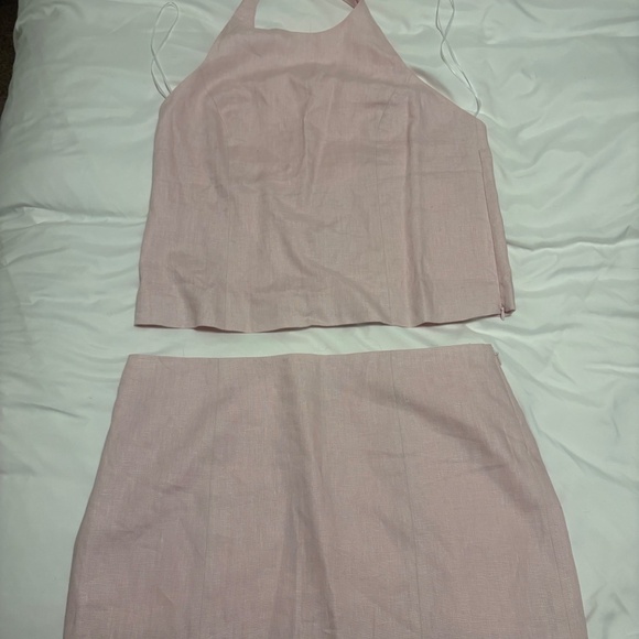 Reformation Avielle Linen Two Piece Set - Picture 3 of 6